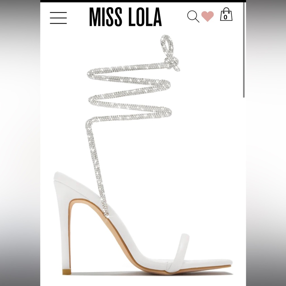 MISS LOLA PRETTY GIRL - WHITE LACED HEELS

Woman's Size: 6